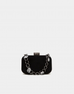 Bolso clutch Bird negro