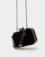 Bolso clutch Bird negro