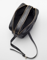 Bolso bandolera Taylor en piel color negro