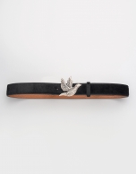 Black fur belt