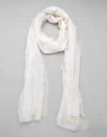 Ivory wool scarf