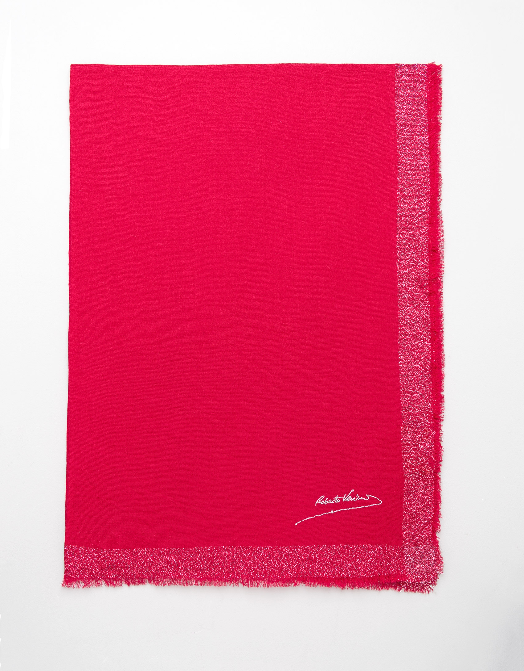 Foulard lana color rojo