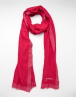 Foulard lana color rojo