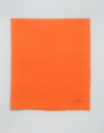 Foulard liso de lana naranja