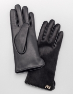 Leather and calfskin gloves