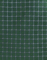 Corbata de seda verde con estructura de perfil crudo