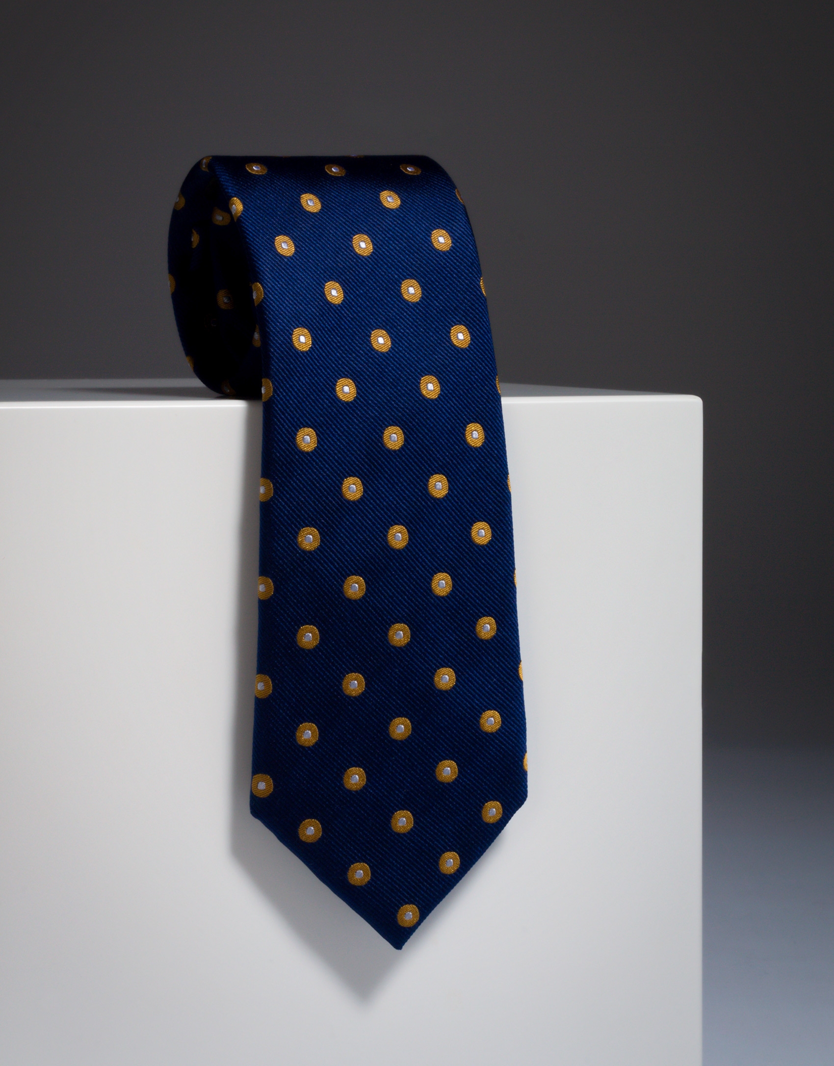 Blue silk tie 