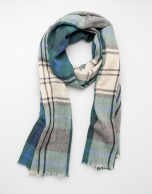 Foulard cuadros verdes