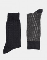 Pack calcetines negro y gris