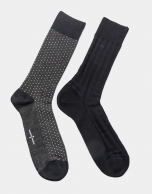 Pack of black and gray socks