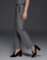 Gray glen plaid pants