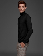 Black turtle neck sweater