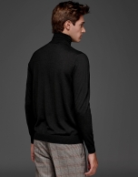 Black turtle neck sweater