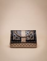 Beige exotic Ghauri shoulder bag