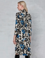 Floral print shirtwaist dress