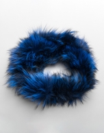 Klein blue tubular fox collar