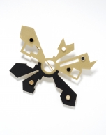 Gold- finished Moulin Rouge brooch