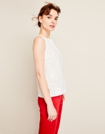 White embroidered top