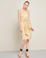 Yellow asymmetric dress