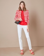 Short striped jacket