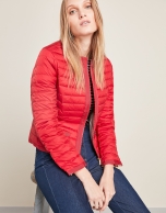 Red ski jacket