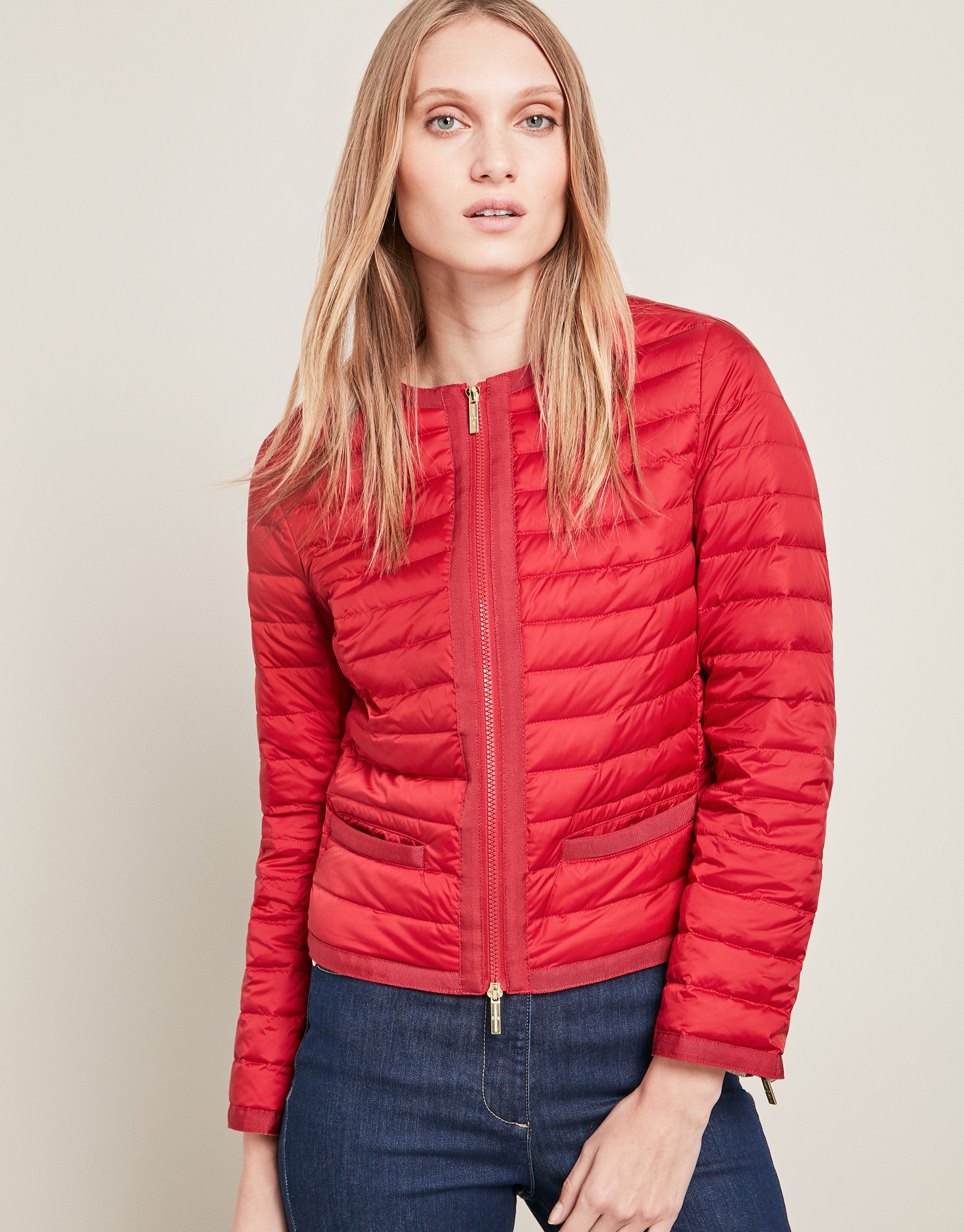 Red ski jacket