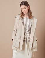 Beige parka