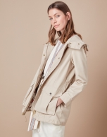 Beige parka