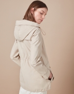 Beige parka