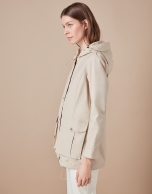 Beige parka