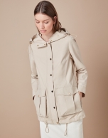 Beige parka