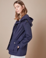 Blue parka