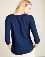 Blue Structure sweater