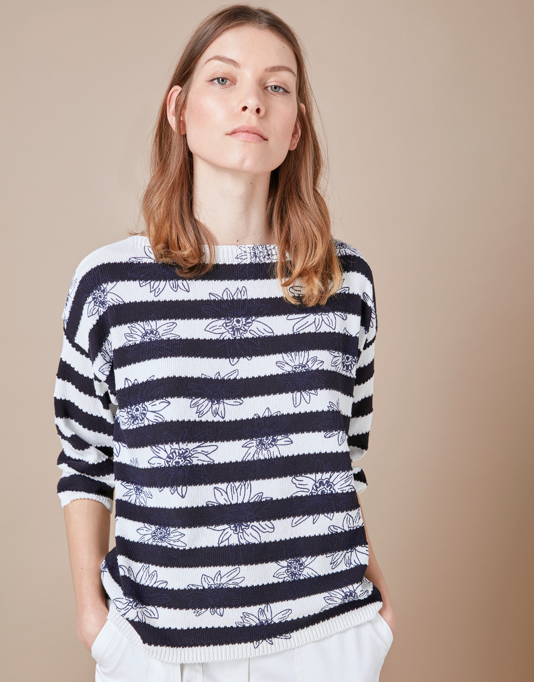 Sailor print sweater