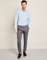 Gray linen pants