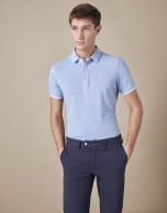 Navy blue cotton chinos