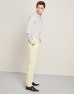 Yellow cotton/linen pants