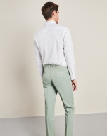 Aquamarine cotton/linen pants