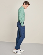 Navy blue structured pants