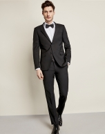 Black wool dress pants