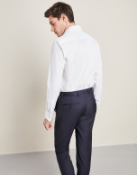 Navy blue wool dress pants