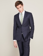 Navy blue wool dress pants