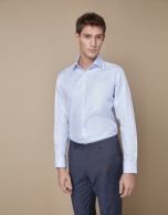 Light blue structured dress shirt