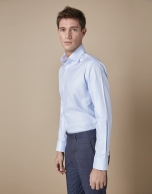 Light blue structured dress shirt