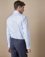 Light blue structured dress shirt