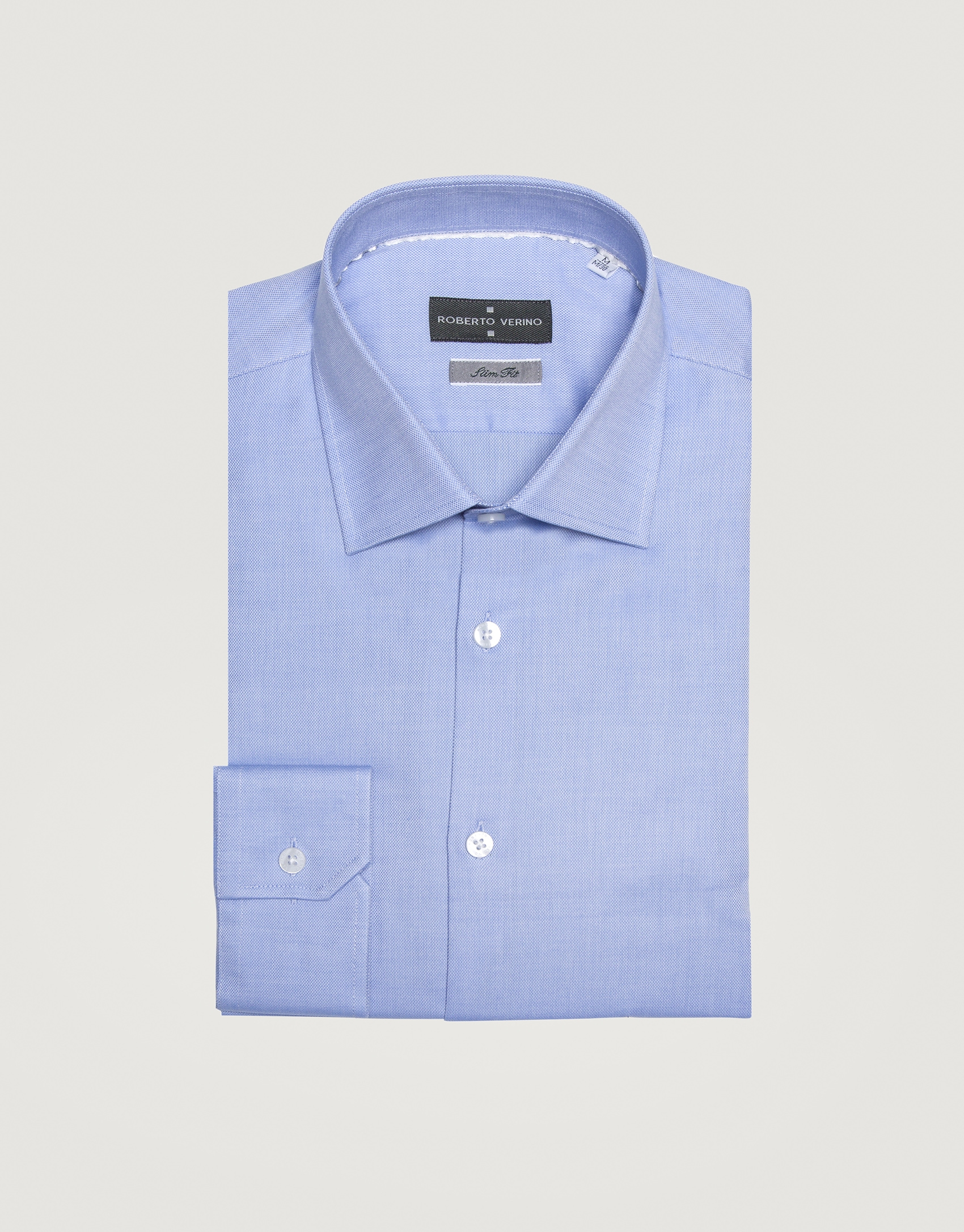 Blue cotton dress shirt