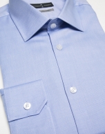 Blue cotton dress shirt