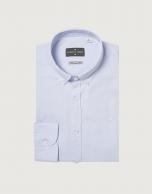 Blue Oxford sport shirt