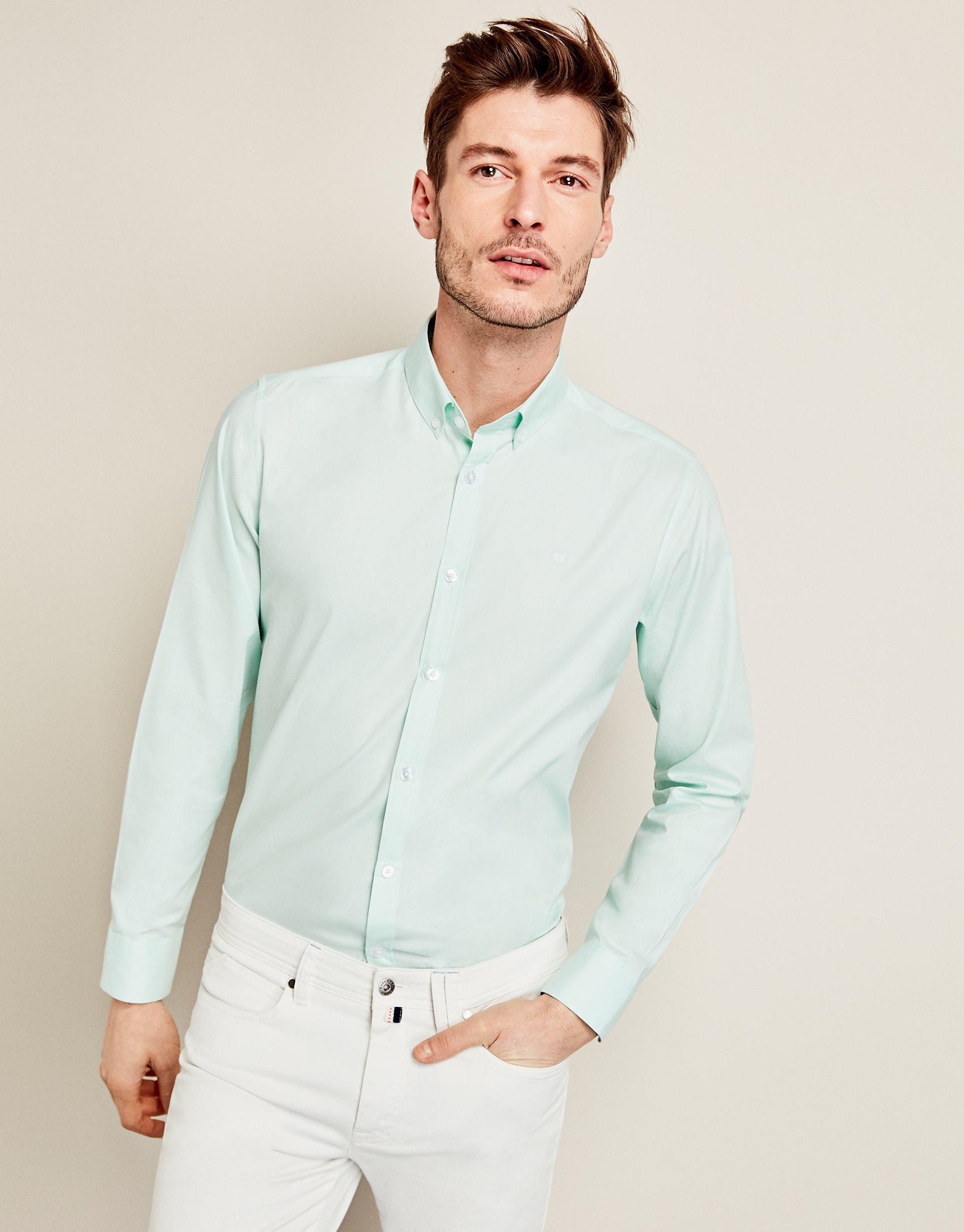 Sea green Oxford sport shirt