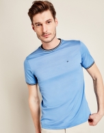 Blue cotton t-shirt